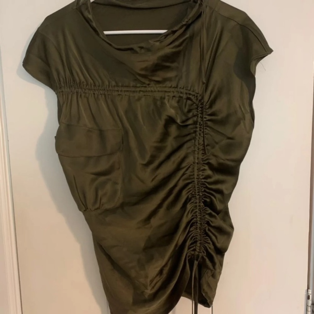 Philosophy dark green shirt size M 8/10